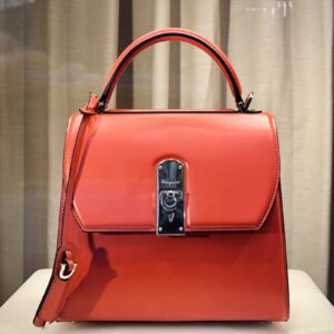 Designer Leather Handbag & Clutch Set